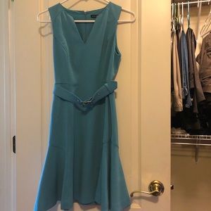 White House Black Market teal dress sz 00P